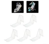 Espositore per scarpe da ginnastica e scarpe da ginnastica, design salvaspazio in acrilico, per organizzare le scarpe in piccole stanze o appartamenti (trasparente)
