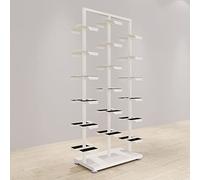 Espositore per scarpe da negozio di abbigliamento commerciale, scaffale creativo moderno per boutique di vendita al dettaglio, scaffale in metallo per scarpe da ginnastica, organizer moderno per