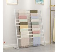 Espositore per sciarpe in metallo a 10 livelli, autoportante, per pantaloni e accessori in seta, per un accesso elegante e facile