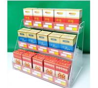 Espositore per Sigarette, espositore Automatico per Sigarette - Espositore per Vendita al Dettaglio in Acrilico Trasparente, 2 Strati e 6 colonne per Il Marketing del Negozio, portasigarette