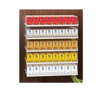 Espositore per Sigarette, espositore per Sigarette in Acrilico Trasparente con Ripiani - Vetrina assemblata per Negozi di Alimentari, Supporto Automatico per spingitore, Perfetto per Una Pre