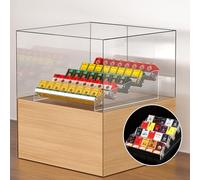 Espositore per Sigarette, espositore per Sigarette in Acrilico Trasparente, espositore da banco trapezoidale per Snack, gomme da Masticare e Giocattoli, Organizer da scrivania, 48,5x50x14,5