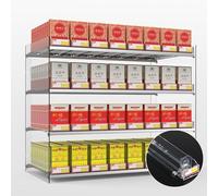 Espositore per Sigarette, espositore per Sigarette in Acrilico Trasparente, portasigarette Rettangolare con spingitore Automatico, Organizer per Esposizione al Dettaglio, Dimensioni: 38,5x29