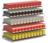 Espositore per Sigarette, espositore per sigari e Sigarette da Parete - Organizer a 5 Strati e 6 colonne per la Vendita al Dettaglio - Portasigarette in Acrilico Trasparente per sigari e sig