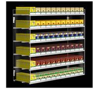 Espositore per sigarette in acrilico - Soluzione di merchandising da banco a 8 colonne a 5 livelli per negozi al dettaglio - Vetrina del tabacco ad alta visibilità