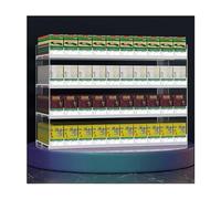 Espositore per sigarette in acrilico trasparente con pulsante automatico, portasigarette da parete, design trasparente, 56 x 27 x 95 cm, perfetto per uso domestico e commerciale