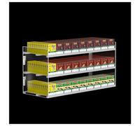 Espositore per sigarette, organizer da parete a 4 strati, 11 colonne con ripiano automatico per riporre in modo efficiente le tabaccherie