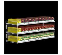 Espositore per sigarette, organizer da parete a 4 strati, 11 colonne con ripiano automatico per riporre in modo efficiente le tabaccherie