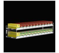 Espositore per sigarette, organizer da parete a 4 strati, 11 colonne con ripiano automatico per riporre in modo efficiente le tabaccherie