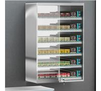 Espositore per sigarette, porta e serratura in vetro, da scrivania o da parete, per sigari e caramelle, supporto per supermercati