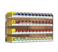 Espositore per sigarette,Portasigarette,Supporto da tavolo per snack, gomme da masticare e giocattoli(3 layers of 10 columns)