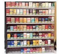 Espositore per snack, Portaoggetti for sigarette, espositore for negozi, scaffali for banconi del supermercato, supporto for vendite in vetro acrilico trasparente montato a parete(37.5x28.4x24.5cm)