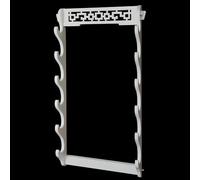 Espositore per spade parete bianco,classico espositore per spade cave,espositore decorativo multifunzione,espositore per spade in legno per katana,flauto,spada laser,arco e frecce,bokken-1-6 ripiani