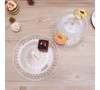 Espositore per torta a tre livelli in stile europeo Vassoio di frutta rotondo