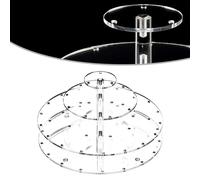 Espositore per torte acrilico 3 livelli contiene 30 lecca-lecca per riunioni di