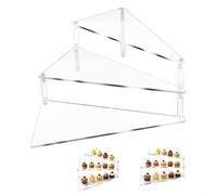 Espositore per Torte Trasparente a 3 Ripiani, Confezione da 1 Alzate di Display in Acrilico per Esposizione, Alzatina per Dolci, Organizer di Cupcake, Profumi, Scaletta Espositiva per Collezioni