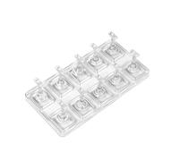 Espositore per unghie 10/5 pezzi supporto for unghie trasparente for finte pressa su espositore for acrilico formazione for manicure/strumenti for la pratica della pittura(10pcs-Transparent)