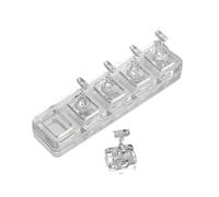 Espositore per unghie 5/10pcs supporto for unghie trasparente for finte non magnetico pressa su espositore for acrilico strumenti for la formazione/pittura delle(5Pcs)