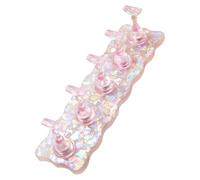 Espositore per unghie alla moda con motivi di onde di fiocco di neve popolari in acrilico ad alta trasparenza per unghie artisti, design fiocco di neve