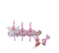 Espositore per unghie Espositore magnetico acrilico for nail art Supporto portatile for unghie a cinque dita a mani libere adatto for la pratica delle in gel fai-da-te(Color07)