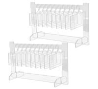 Espositore per unghie in acrilico da 2 set - Espositore trasparente per