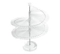 Espositore per unghie Suggerimenti per l'esposizione di unghie finte a spirale Espositore per esercizi per salone Mostra scheda colori Strumento per la casa Trasparente, presentazione dell