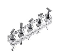 Espositore per unghie Supporto magnetico for unghie Pratica espositore Laser in resina Base a cuore trasparente con ghiaccio che mostra lo strumento for nail art(Color01)