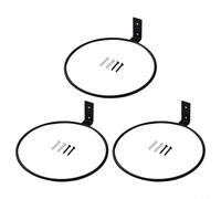 Espositore per vasi da fiori, set di 3 supporti in metallo resistente, progettato per uso interno ed esterno (L)