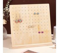 Espositore per vendita al dettaglio con espositore con pannelli forati in legno,