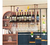 Espositore per vino Scaffale per vino Loft Vento Industriale Retro Appeso Portabottiglie di vino in stile europeo Portabottiglie di vino rosso Facile da installare
