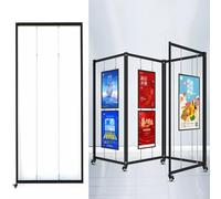 Espositore Pieghevole e Mobile - 8 Pezzi, 80x180 cm, cavalletto Indipendente per opere d'Arte, Ideale per Matrimoni, Marketing, segnaletica, pubblicità e mostre di Pittura - Perfetto per Eve