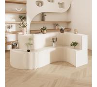 Espositore pieghevole in carta con ripiani, design a scala, per mostre, campioni, cosmetici, borse, scarpe, uso commerciale, portatile ed elegante vetrina