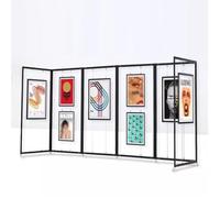 Espositore Pieghevole Per Mostre Di Pittura, Supporto Regolabile Per Opere D'arte, Cavalletto Portatile Per Dipinti E Fotografie, 1 Pezzo(80 x 180 cm)