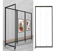 Espositore Pieghevole Portatile - Supporto Artistico Mobile con 3 Pannelli Regolabili da 60x150 cm per Calligrafia, Pittura e Fotografia - Perfetto per fiere, mostre ed Eventi di Marketing