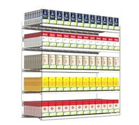 Espositore Plexiglass, Supporto Per Esposizione Di Sigarette, Vetrina Acrilica, Espositore Trasparente Per Spingitori, Portasigarette Automatico Per Spingisigarette, Espositore Sigarette(91.5x28.4x98c