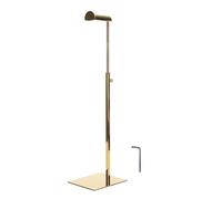 Espositore Porta Borse in Acciaio Inox con Altezza Regolabile 36-60cm, Semi Cerchio Appeso Rack per Pochette Borse Cappello Parrucca(Specchio Oro)