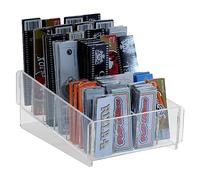 DesignPlex Espositore porta cartine per trinciato da banco in plexiglass trasparente a 24 scomparti - Misure: 12 x 20 x H8 cm