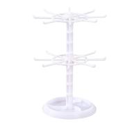 Espositore Portachiavi, Espositore Girevole A 2 Livelli Per Collane, Espositore Portachiavi In legno, Organizer Salvaspazio, Espositore Portachiavi Doppio Supporto In Metallo Per Bracciale, Anello,
