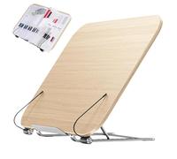 Espositore portatile da lettura, con clip a 12 livelli, supporto regolabile, strumento per scrivere ricette e disegni, strumento multifunzionale per lo studio della cucina, computer portatile