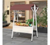 Espositore portatile per alimenti, carrello in metallo per aziende, bancarella per fiere ed eventi, ideale per vendere snack e dolci