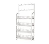 Espositore portatile per snack per caramelle, per supermercati, minimarcati, scuole e stazioni di snack, 10 ganci, finitura bianca, perfetto per patatine fritte e dolcetti