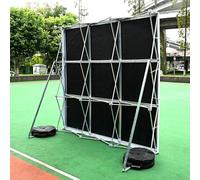 Espositore portatile pop-up, pieghevole, in tessuto, per fiere commerciali, cornice per cabina nuziale, leggero, 2,3 x 1,55 m, supporto per striscioni per eventi