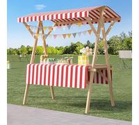 Espositore portatile, rosso 150 in legno leggero pieghevole per bancarella del mercato notturno, bancarella per mobili da esterno mobile per carrello auto, espositore promozionale