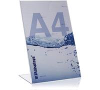 ® - Espositore Pubblicitario a Forma Di L in Formato Verticale, in Plexiglas® Or