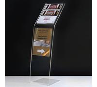 ESPOSITORE PUBBLICITARIO A4 LEGGIO PORTA LOCANDINE AVVISI DEPLIANT COMUNICAZIONI