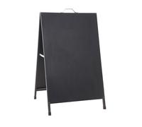 Espositore Pubblicitario Bifacciale Bifacciale con Lavagna 60x90 cm in Metallo Nero