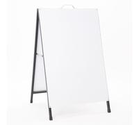 Espositore Pubblicitario Bifacciale Bifacciale con Lavagna 60x90 cm in Metallo Nero