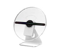 Espositore Pubblicitario Da Scrivania Macchina Olografica, VENTILATORE LED Ologramma 30CM 3D Con Batteria