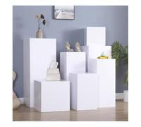 Espositore quadrato per manichini, abito da sposa, piattaforma multiuso per feste e vendita al dettaglio, bianco, 50 x 50 x 10 cm