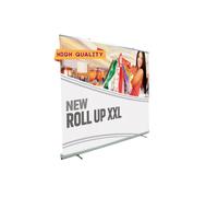 ESPOSITORE ROLL UP ROLLUP BANNER 120X200 COMPRESO STAMPA PVC BORSA E MONTAGGIO.